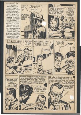 Jack Kirby | Jack Kirby Golden Age Art - Semi-Autobiographical - Artist Tries To Sell a Newspaper Strip - Beautiful Issue in Love # 3 Page 4 | Koch Comic Art