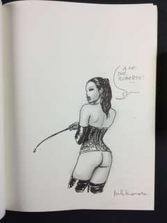 Manara, Milo - hardcover volume "Foemina" + original drawing and dedication | Catawiki