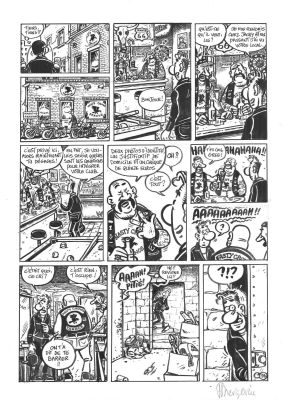 Margerin Frank | Planche originale 34 de ’Je veux une harley’ Tome 2 Bienvenue au club par Frank Margerin | Galerie Napoléon