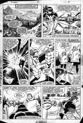 John Romita Jr. | Romita, John Jr - Uncanny X-Men #193 Pg 8, First James Proudstar Thunderbird - John’s Death Scene - @ Oax 2026 | Cool Lines Art