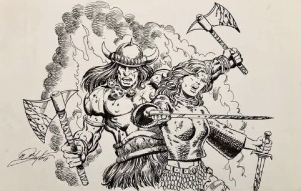 Bob Layton Iron Man Original Conan And Red Sonja Illustration / Sketch | eBay Europe