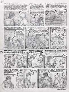 Walthéry | Natacha, planche n°24 Ã  la mine de plomb et Ã  l… | Banque Dessinée