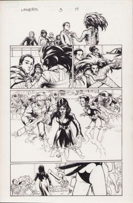 Karl Moline | Loners #3 Pg.17 - Interior Page - 2007 | Anthony’s Comic Book Art