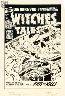 Bob Powell | Witches Tales 20 Cover | Panel Page Art