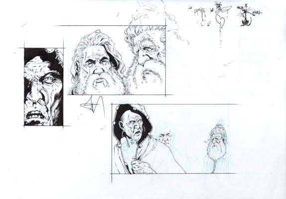Pellet Philippe | Etude personnages 5 pour Sheïd par Philippe Pellet | Galerie Napoléon
