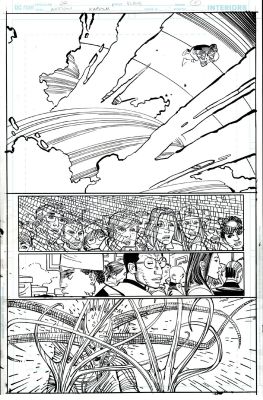 John Romita Jr. Klaus Janson | Action Comics #1027 P 8 (Brainiac 5 Battles the Red Cloud!) 2020 | Romitaman