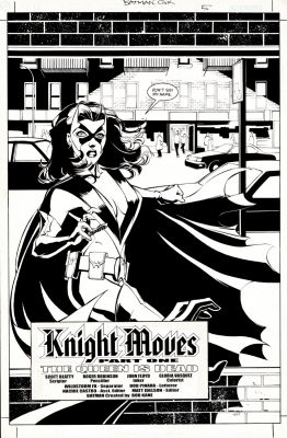 John Floyd, Roger Robinson | Batman: Gotham Knights #38 P 5 Full Splash (Awesome Image of the Huntress in Gotham City!) 2002 | Romitaman