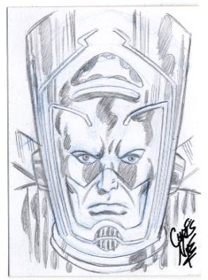 Chris Nye | Galactus Sketchcard | Catskill Comics