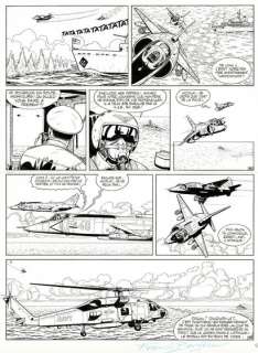 Francis Bergèse | Buck Danny, Les secrets de la mer noire, planche originale… | Septimus