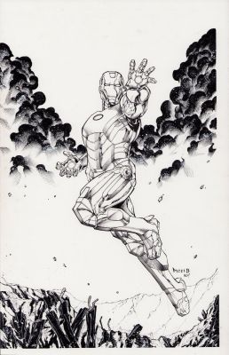 Tony Kordos | Iron Man Detailed Ink Art Commission - Signed | Anthony’s Comic Book Art