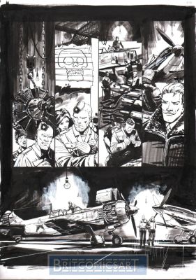Keith Burns | Johnny Red: a Couple of Heroes 2 Pg 9 By Keith Burns & Garth Ennis Issue 2 Page 9 | BritComicsArt