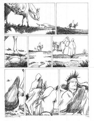 Pontarolo Frédéric | Planche Originale 4 de Compadres par Frédéric Pontarolo | Galerie Napoléon