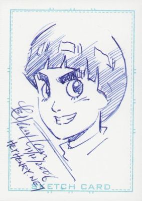 Henry Liao Hand Drawn Sketch Card - Signed Ww Texas 2006 | Anthony’s Comic Book Art
