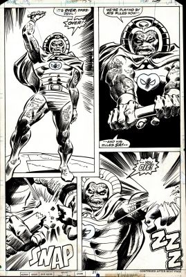 Gene Colan, Tony Dezuniga - Daredevil #153 P 21 (4 Large Panels with Cobra Breaking Daredevil‘s Billy Club in Half During Battle!) 1978