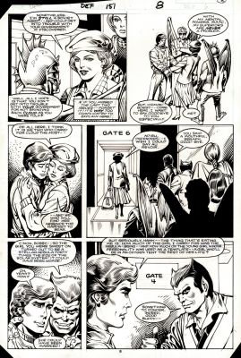 Dell Barras, Don Perlin | Defenders #151 P 6 (Angel, Beast, Gargoyle, Iceman, Valkyrie!) 1985 | Romitaman