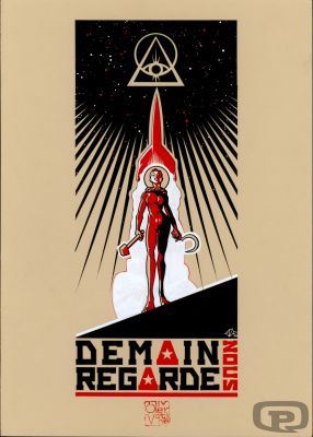 Olivier Vatine | Demain Nous Regarde : Illustration - Original Artwork by Olivier Vatine | Pulp’s Art
