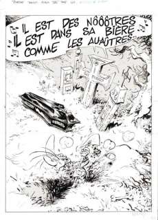 Hardy. Planche originale Pierre Tombal | BDEnchères