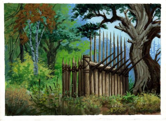 Den Beauvais | Spikey Crenalations - Guardians Published Collectible Fantasy Card Painting (1990S) | Romitaman