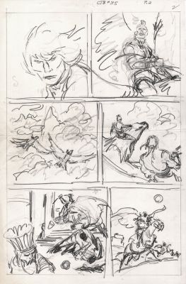 John Buscema | Conan the Barbarian #85 P 2 (11 X 17 Inch Bronze Age Prelim) | Romitaman