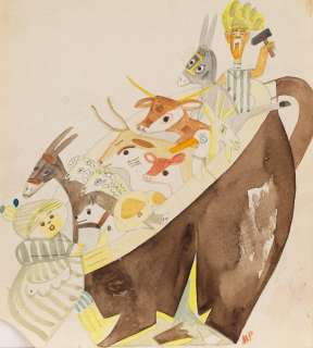 Mieczysław Piotrowski (1910 - 1977) | Mieczysław Piotrowski | Ilustracja do "Świerszczyka" | Desa Unicum