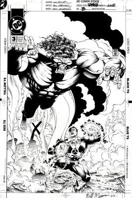 Bill Marimon | Damage #3 Dc Cover (Damage Battling the Troll!) 1994 | Romitaman