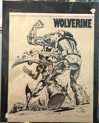 Kerry Gammill - Wolverine Pinup Large Art - Signed - 1982