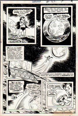 Bob Brown, Murphy Anderson | Superboy #167 P 8 (Superbaby Semi-Splash!) 1970 | Romitaman