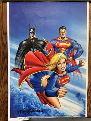 Mark Sparacio Signed Numbered DC Comic Art 11 X 17 Supergirl Superman Batman | eBay US (Buy It Now)