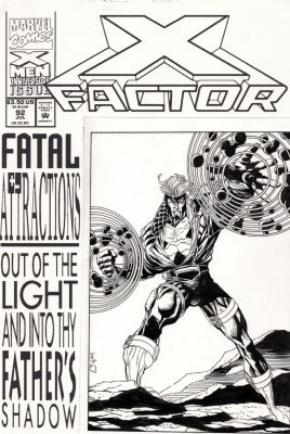 Joe Quesada | Quesada, Joe / Al Milgrom - X-Factor #92 Cover, Art For Havok Hologram. 1993 | Cool Lines Art