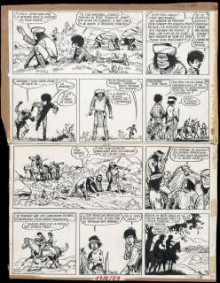 JIJÉ (Joseph Gillain dit) 1914-1980 Jerry Spring - Tome 13 Pancho Hors-la-loi Encre de Chine et crayon bleu sur papier pour... | Artcurial