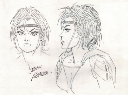 John Romita Sr. | Lyra Style Guide Pinup (Femizon Who Is Young Flash Gordon’s Mother!) | Romitaman
