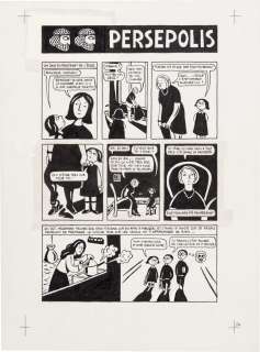 Marjane Satrapi | Persepolis (Original Book Art, page 24) | Sotheby’s