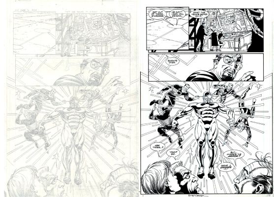 Bob Wiacek, Mike Manley | Solar, Man of the Atom #57 Semi-Splash (Huge Solar with His Solar Squad!) 1995 | Romitaman