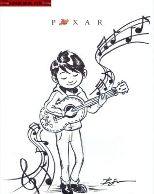 Benjamin Su | Miguel From Coco on Pixar Paper | Kwan Chang