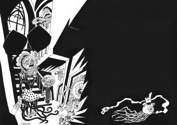 Foerster Philippe | Illustration originale d’introduction pour NECRONOMICKEY | Galerie Napoléon