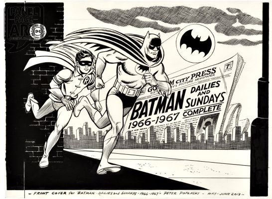 Peter Poplaski | Batman - Dailies And Sundays - Vol 1 Cover | Panel Page Art