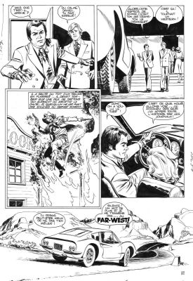 Marcello Rafael Carlo | Planche originale 2 AMICALEMENT VOTRE histoire courte - En avant le western - | Galerie Napoléon