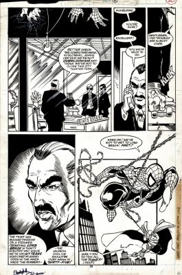 Todd McFarlane Chris Ivy - Amazing Spider-Man #305 P 20 (Spider-Man & the Prowler Go After Villain Justin Hammer!) 1988