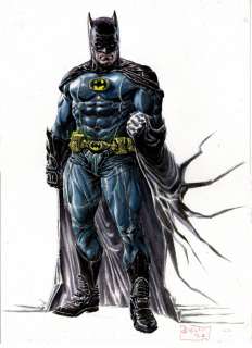 Javier Coscarelli - Ilustraciones - Batman - 35x25 - gouache - usd 90