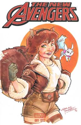 Charles Holbert, Jr | Squirrel Girl Sketch Cover Marvel | TDArt