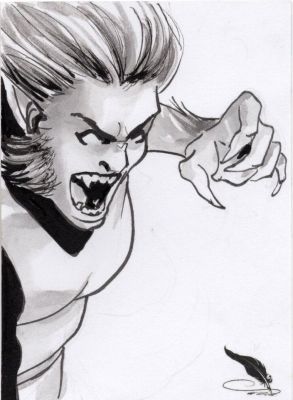 Lori Hanson | Tdart 2026 X-Men Sketch Card Drop #15 - Wolfsbane New Mutants | TDArt