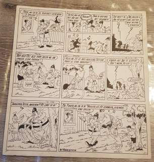 Suske en Wiske - Vandersteen, Willy - Originele pagina - De vrolijke Bengels (met S&W  en Tieter)  - Page volante - (1951) | Catawiki