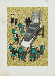 TELEVISION EDWARD GOREY. "He will not be right back after this message." | Swann Galleries