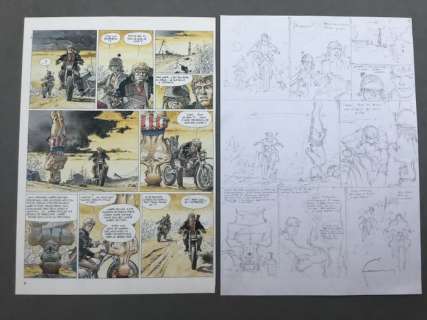 Jeremiah - Planche originale crayonnés - Jeremiah T24 - Le Dernier Diamant  - (2003) | Catawiki