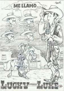 Serrat, Bernat - Original drawing - Lucky Luke | Catawiki