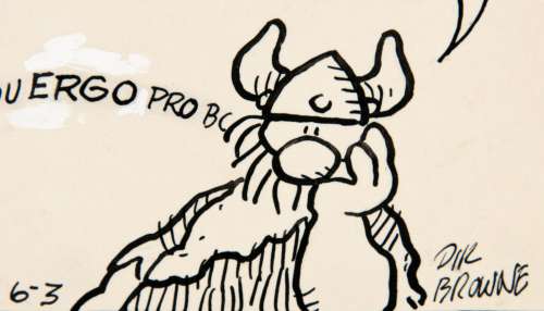 "HAGAR THE HORRIBLE" DAILY STRIP ORIGINAL ART. | Hake’s