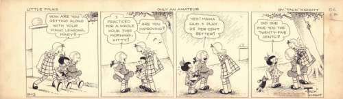 Tack Knight | Little Folks. Only An Amateur, 9-12 (pasek komiksowy) | ArtKomiks Aukcje