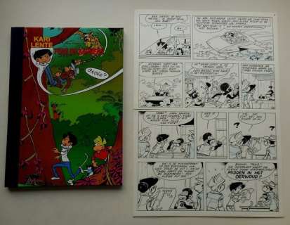 Kari Lente - Originele pagina & Album met linnen rug (30 ex.) - Pens de aapmens - EO - (2010) | Catawiki