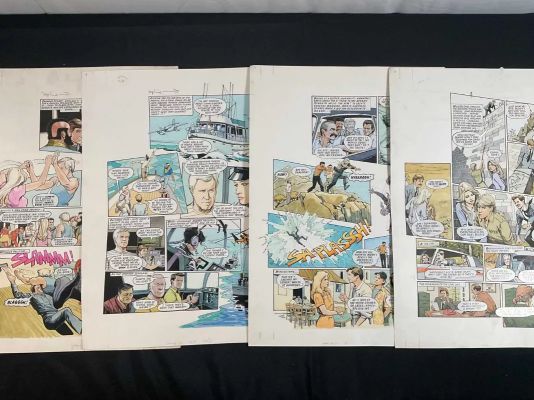 Lot 344 - THE A-TEAM - 4 pages of original comic book art from LOOK-IN Magazine, 1985 series, various | Excalibur Auctions