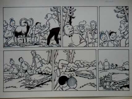 Suske en Wiske - Originele halve pagina (stroken 17 t/m 18) - Verraad op de Veluwe - Page volante - (2004) | Catawiki